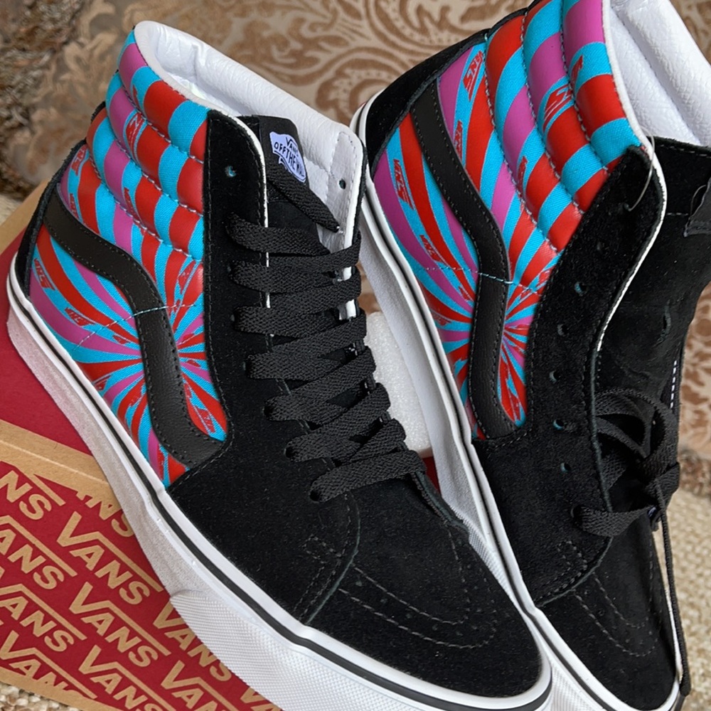 Vans Sk8-Hi Retro Mart Black/True White Men’s - Picture 9 of 16